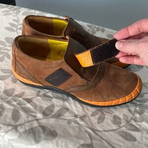 Urban Kids Leather Suede Hiking Shoes Youth 7 Brown Hook Loop Outdoor Comfort